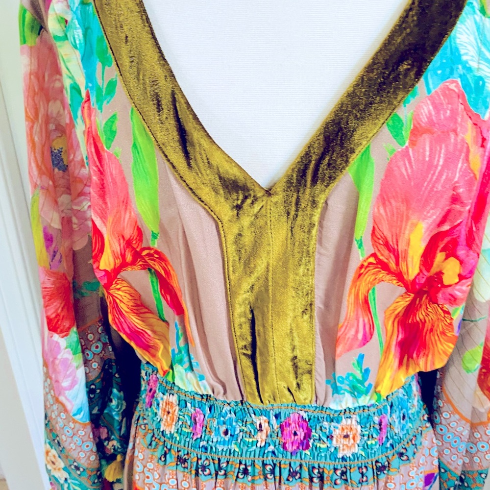 Aratta Silent Journey gorgeous bohemian maxi dress XL - Picture 5 of 13